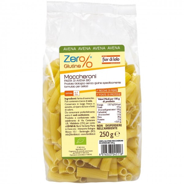 Avena - maccheroni 250g ZER%GLUTINE