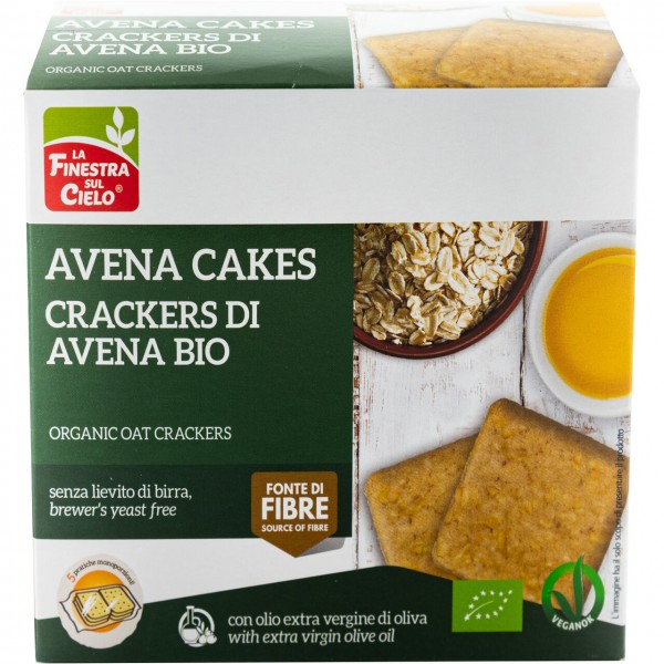 Avena cakes - crackers di avena 5x50g LA FINESTRA SUL CIELO