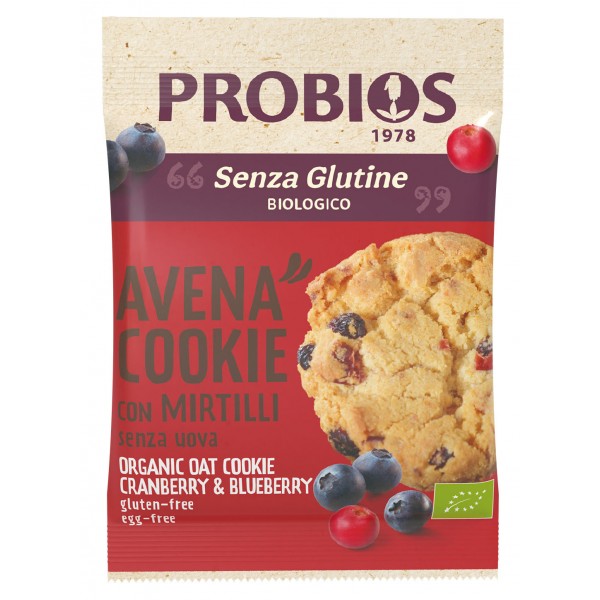 AVENA COOKIE CON MIRTILLI 40g PROBIOS