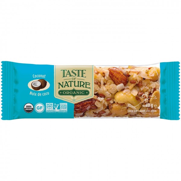 Barretta al cocco 40g TASTE OF NATURE