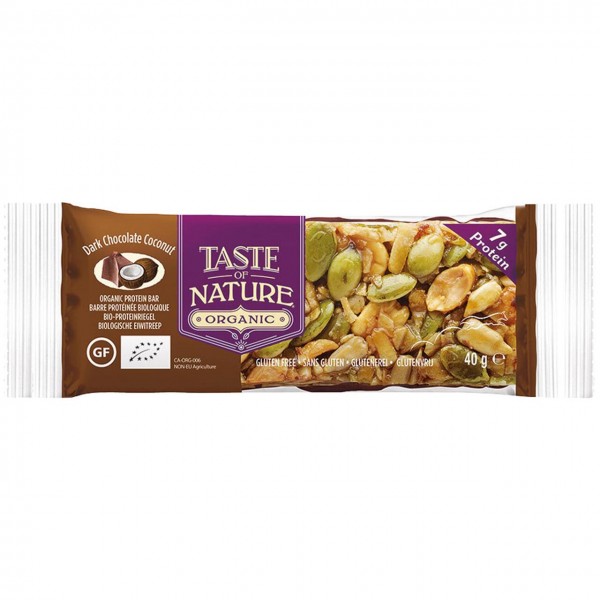 Barretta al Cocco e Cioccolato 40g Taste Of Nature