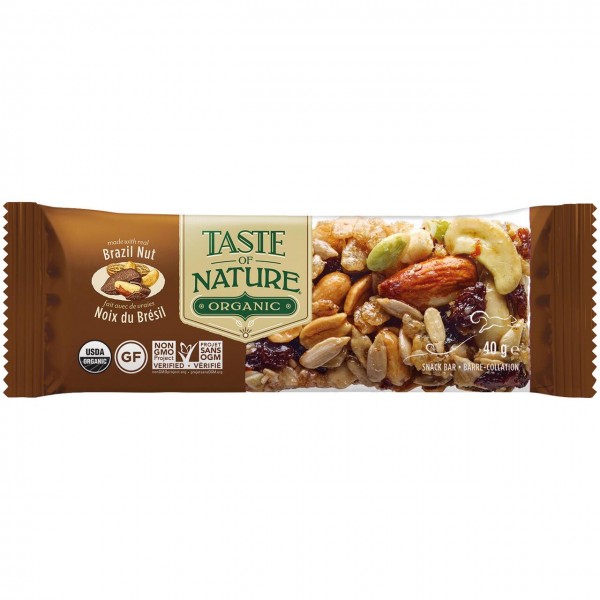 Barretta alle Noci del Brasile 40g Taste Of Nature