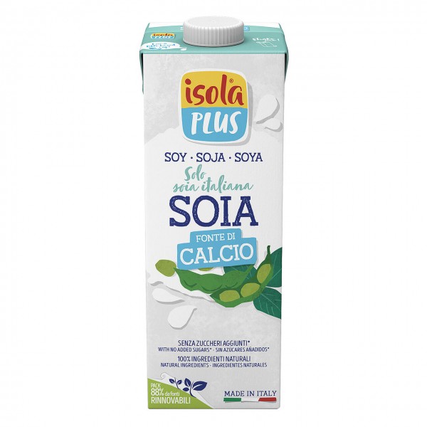 Bevanda di Soia plus con calcio 1L ISOLA PLUS