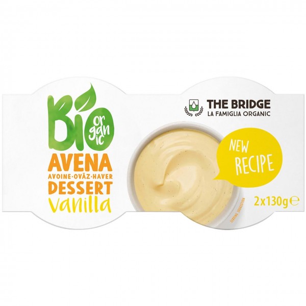 Bio avena dessert vaniglia 2x130g THE BRIDGE