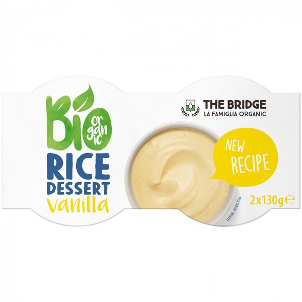 Bio rice dessert vaniglia 2x130g THE BRIDGE