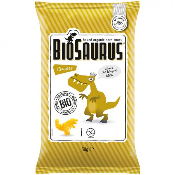 Biosaurus al Formaggio snack al Mais 50g Biosaurus
