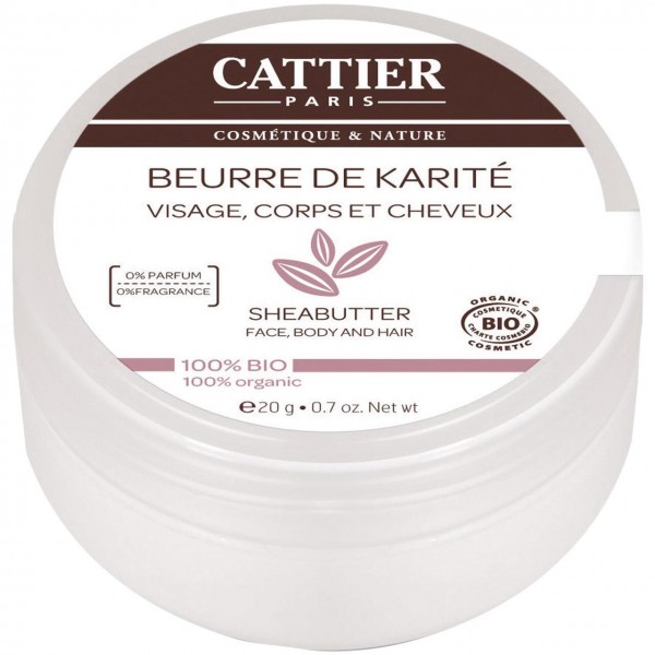 Burro di karité viso, corpo e capelli 100g CATTIER
