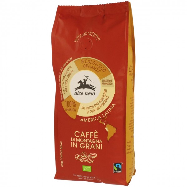 Caffè in grani 100% arabica di alta montagna 500g ALCE NERO