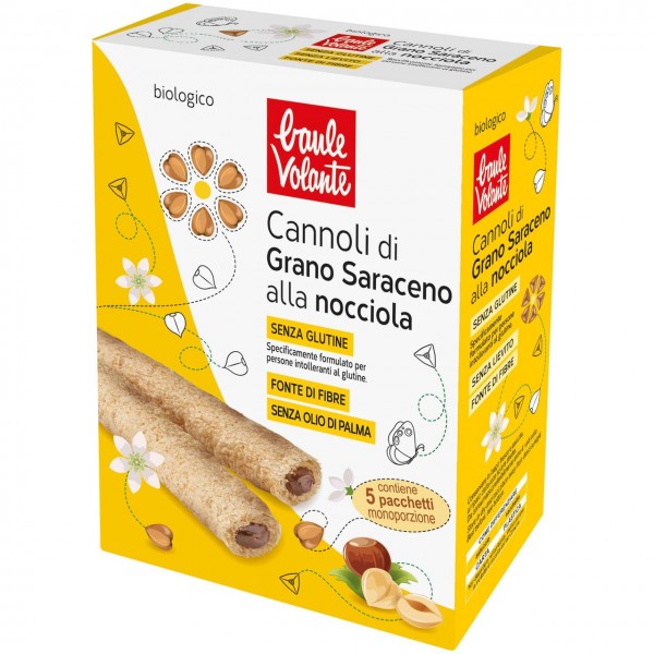 Cannolo di grano saraceno alla nocciola 125g BAULE VOLANTE