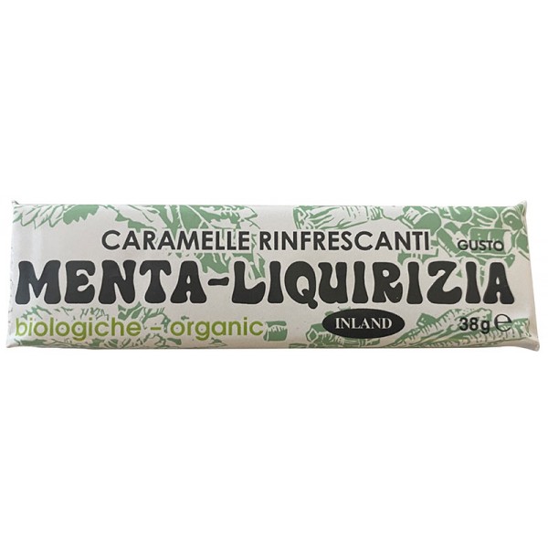Caramelle rinfrescanti menta - liquirizia 38g INLAND