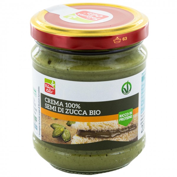 Crema 100% di semi di zucca 200g LA FINESTRA SUL CIELO