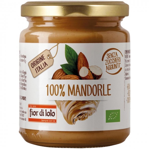 Crema di Mandorle tostate 100% 200g Fior di Loto
