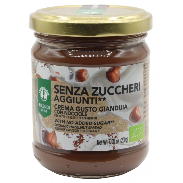 CREMA GUSTO GIANDUIA senza zuccheri aggiunti** 200g PROBIOS