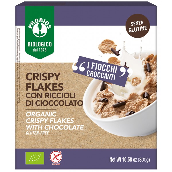 CRISPY FLAKES CON RICCIOLI DI CIOCCOLATO  300g PROBIOS