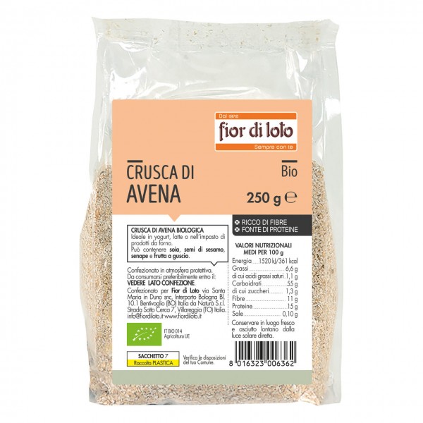 Crusca di avena 250g FIOR DI LOTO
