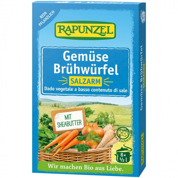 Dado vegetale a basso contenuto di sale 68g RAPUNZEL