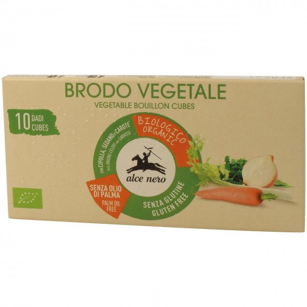 Dado vegetale biologico senza olio di palma 100g ALCE NERO