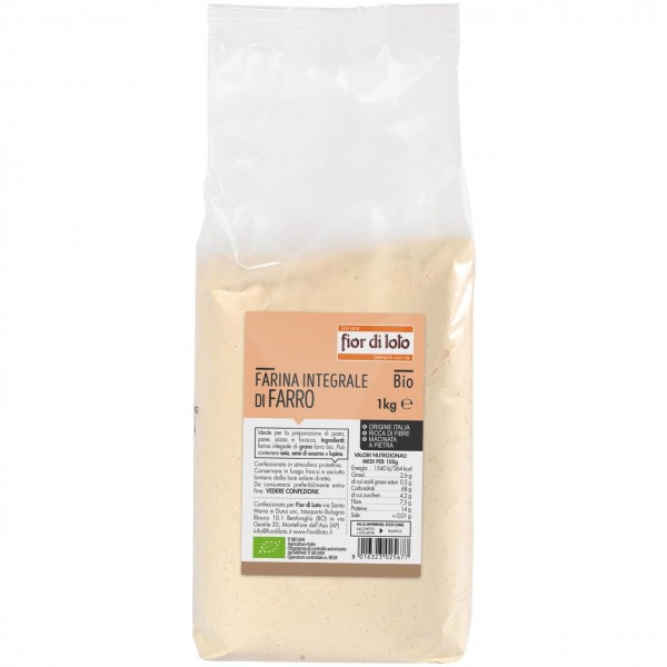 Farina di farro integrale 1kg FIOR DI LOTO