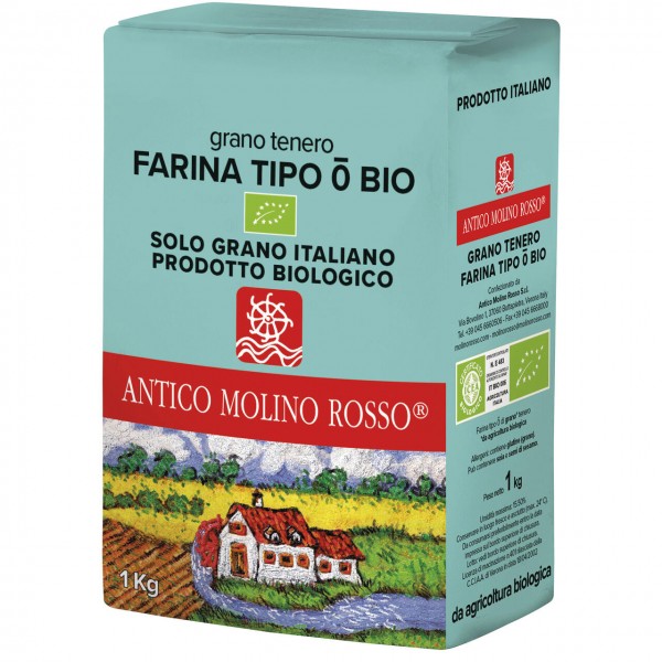 Farina di grano tenero tipo "0" 1kg ANTICO MOLINO ROSSO