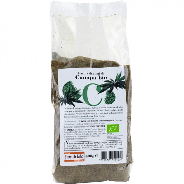 Farina di semi di canapa 400g FIOR DI LOTO