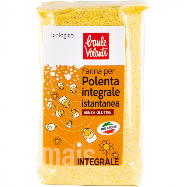Farina per polenta integrale istantanea 500g BAULE VOLANTE