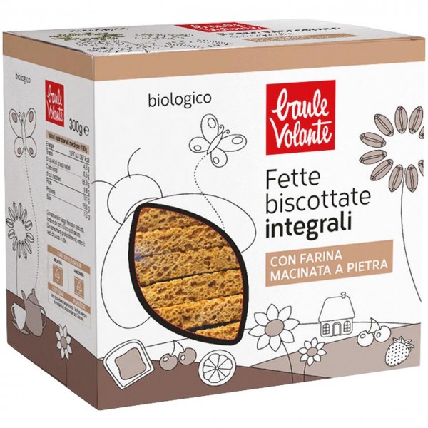 Fette biscottate integrali 300g BAULE VOLANTE