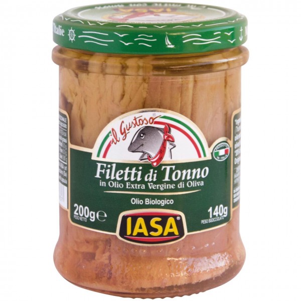 Filetti di tonno in olio extravergine di oliva 200g IASA