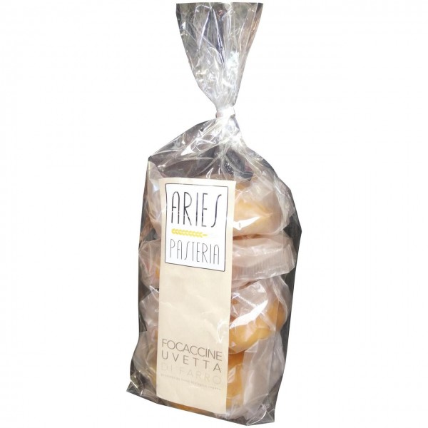 Focaccine di farro con uvetta 4x50g ARIES