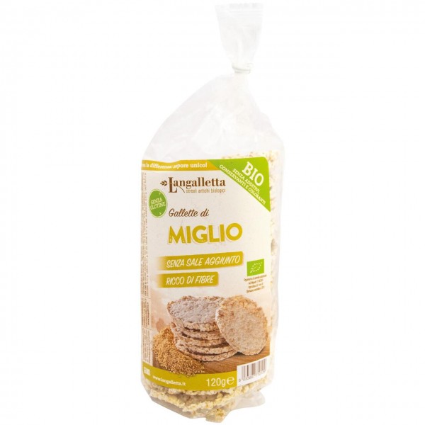 Gallette di miglio 120g LANGALLETTA D'ALBA