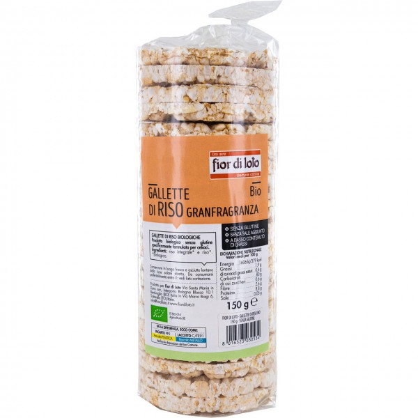 Gallette di riso granfragranza in tubo 150g Fior di Loto