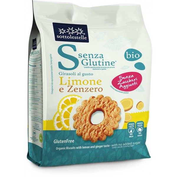 Girasoli Limone e Zenzero Senza Glutine e Zuccheri aggiunti 250gr Sottolestelle