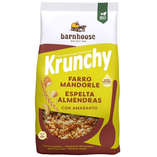 Granola all'amaranto con farro e mandorle 375g BARNHOUSE