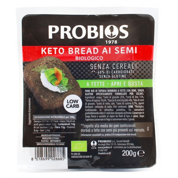 KETO BREAD AI SEMI 200g PROBIOS