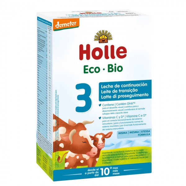 Latte proseguimento 3: dal 10° mese 600g HOLLE