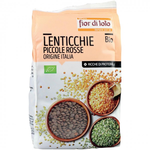 Lenticchie piccole rosse 400g FIOR DI LOTO