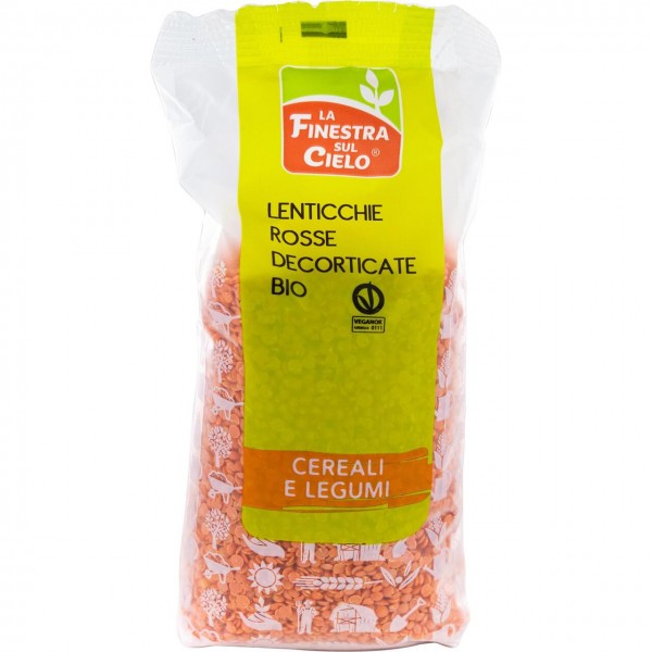 Lenticchie rosse decorticate 500g LA FINESTRA SUL CIELO