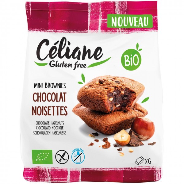 Mini brownies al cioccolato e nocciole 170g CELIANE