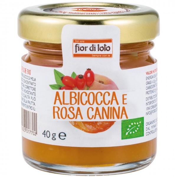 Minicomposta albicocca e rosa canina 40g FIOR DI LOTO