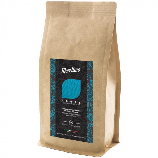Miscela di caffè 100% arabica decaffeinato - aquae 200g MORETTINO