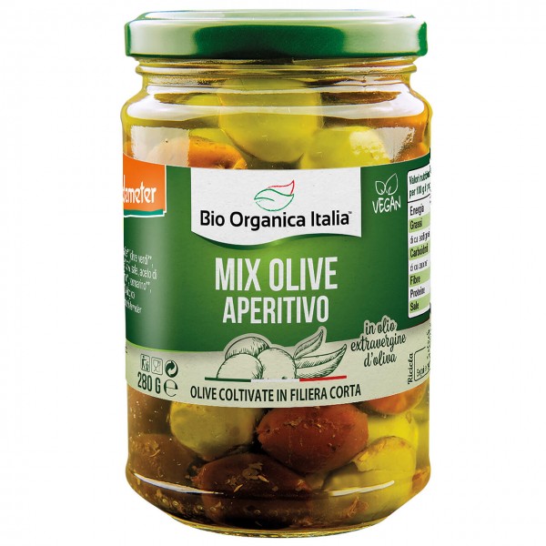 Mix olive aperitivo 280g BIO ORGANICA ITALIA