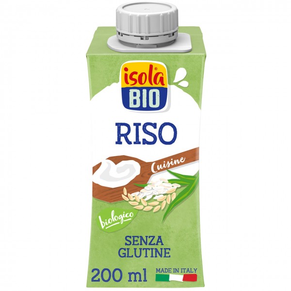 Panna vegetale di riso da cucina 200ml ISOLA BIO