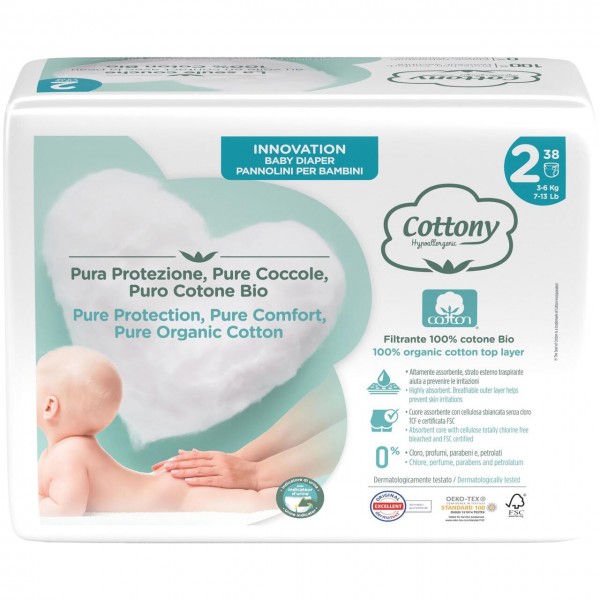 Pannolini mini 0x38pz COTTONY