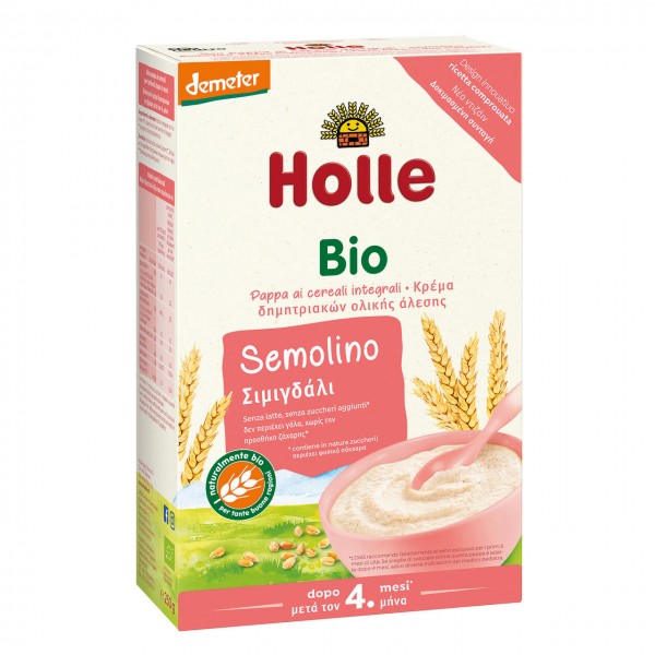 Pappa di semolino integrale: dopo i 4 mesi 250g HOLLE