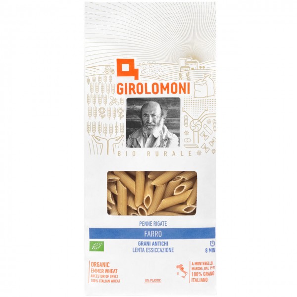 Penne bianche rigate di farro 500g GIROLOMONI