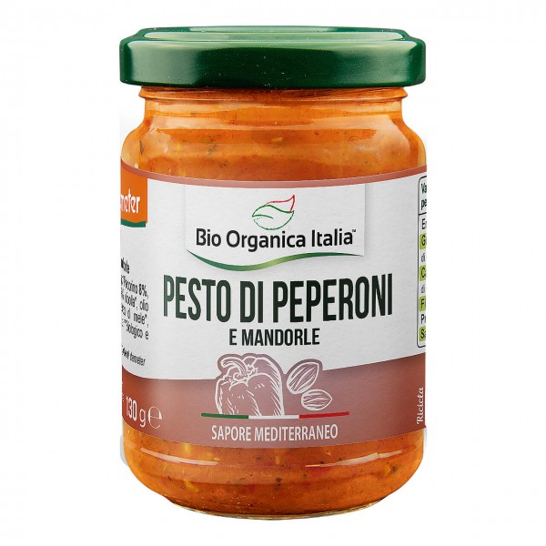 Pesto di peperoni e mandorle 130g BIO ORGANICA ITALIA