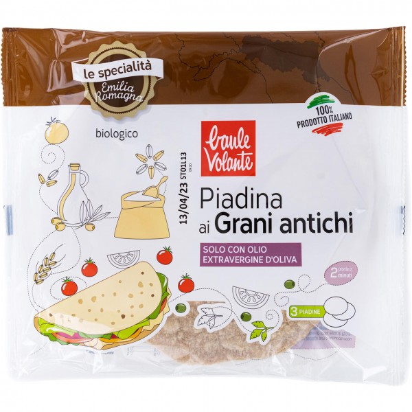 Piadina ai grani antichi 240g BAULE VOLANTE