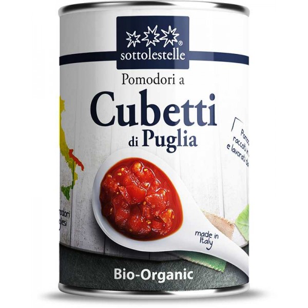 Pomodori a Cubetti di Puglia 400g Sottolestelle