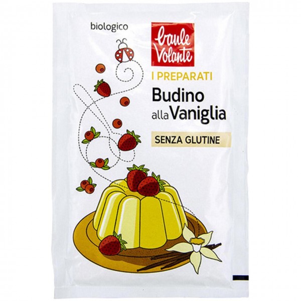 Preparato in polvere per Budino alla Vaniglia Vegan Senza Glutine 31g BAULE VOLANTE