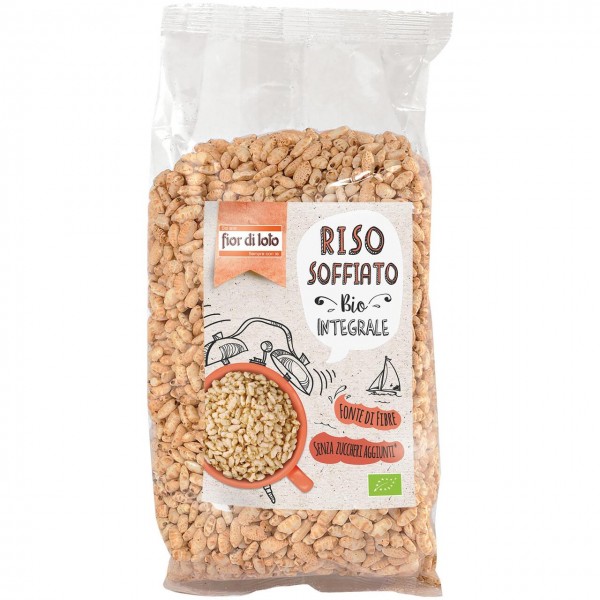 Riso Soffiato Integrale 125gr Fior di Loto