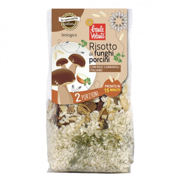 Risotto ai funghi porcini 250g BAULE VOLANTE